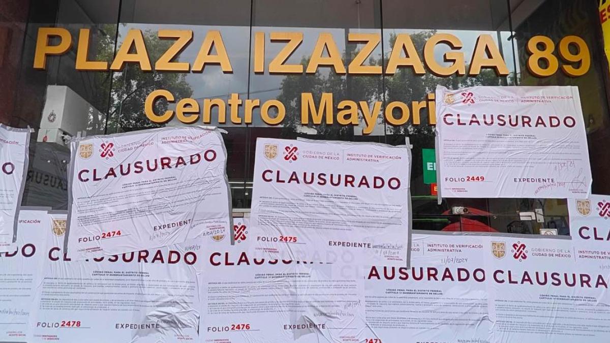 Cierre de Plaza de productos chinos en el Centro Histórico