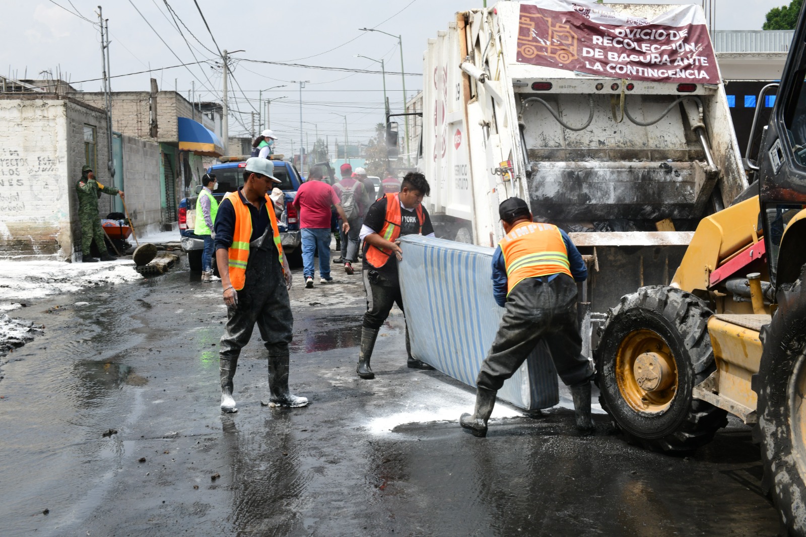 Reportan sólo dos calles encharcadas en Chalco