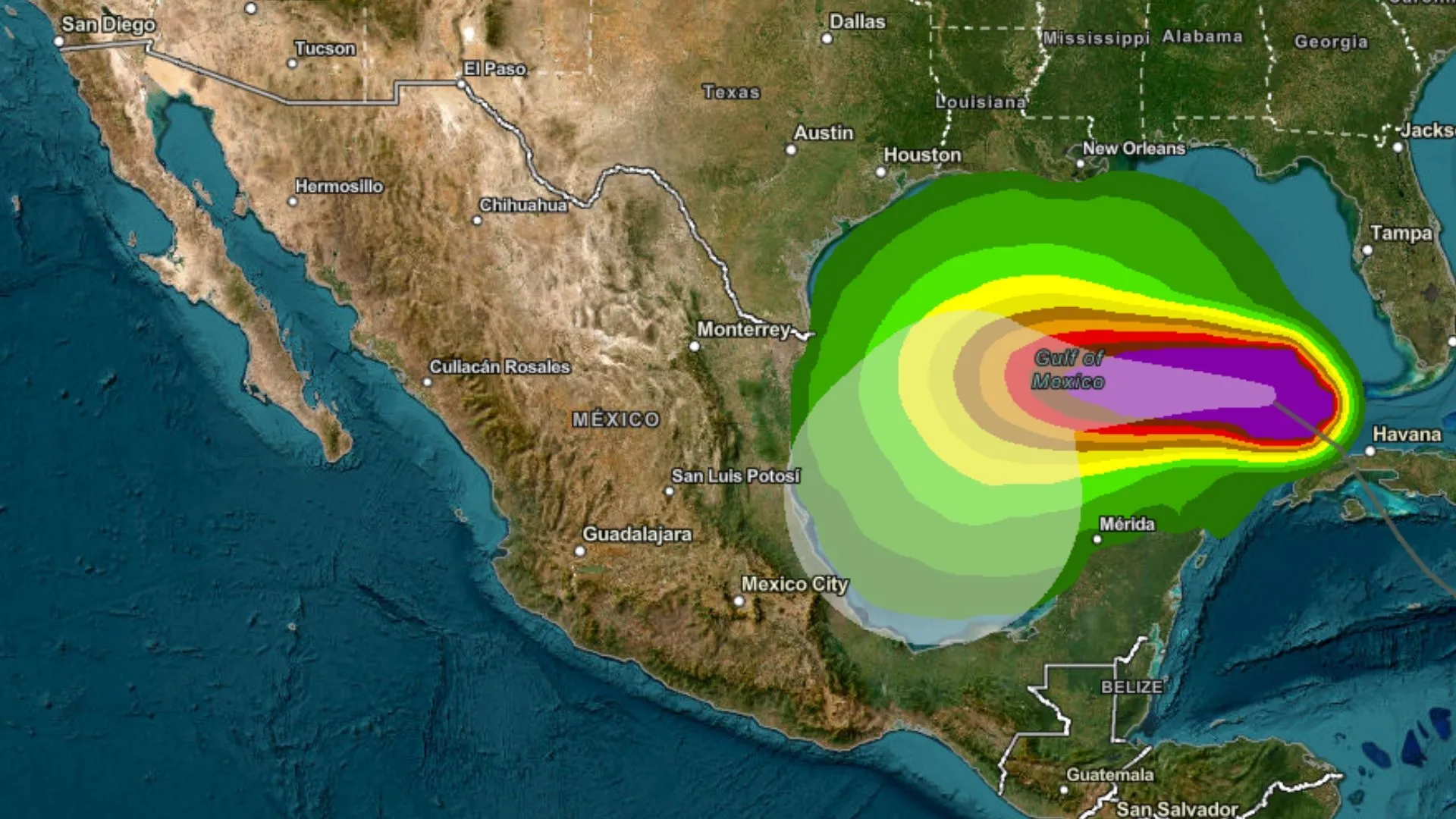 Alerta por Huracán Rafael: Cambia su Trayectoria hacia las Costas de México