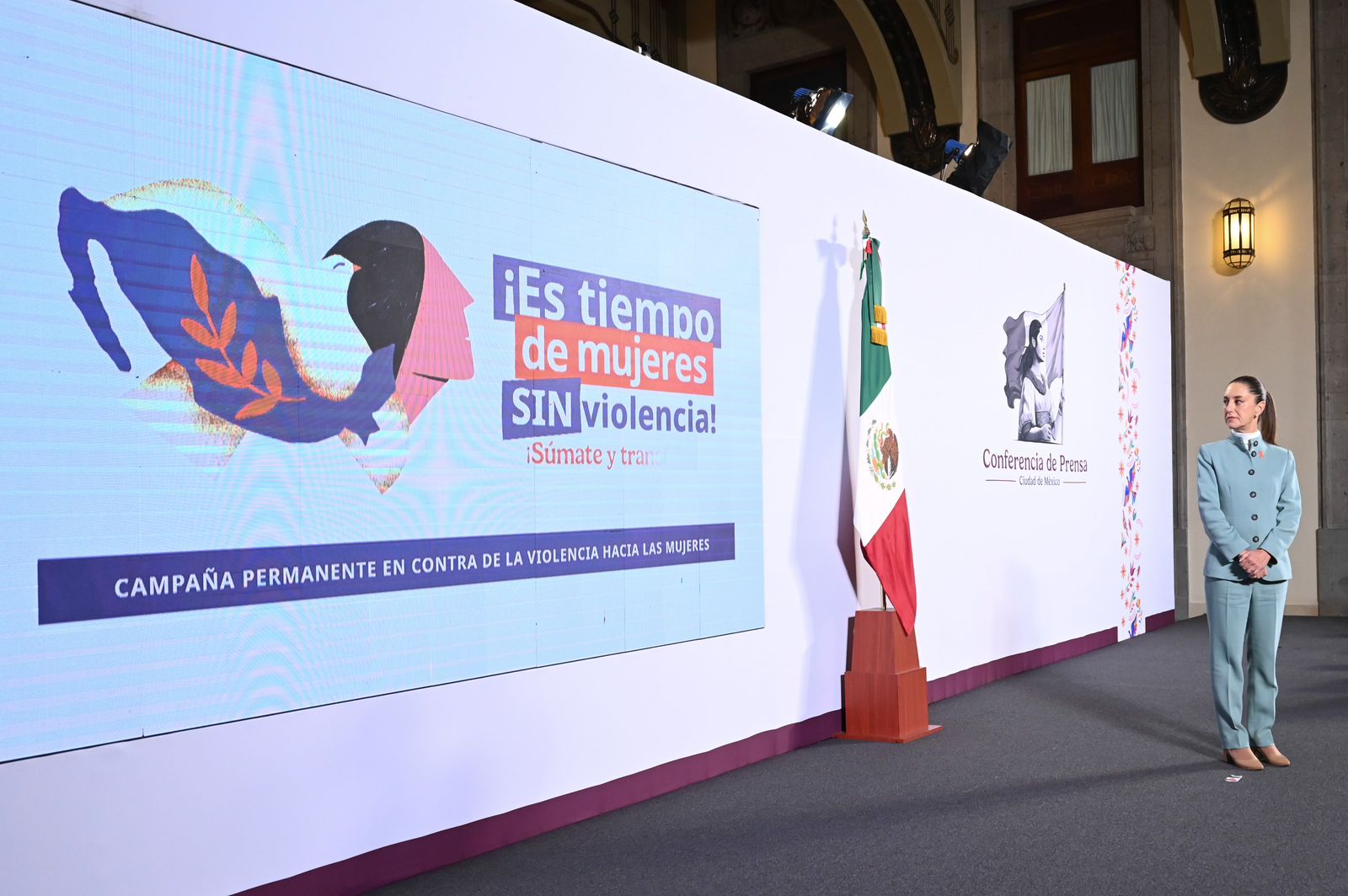 Presenta Sheinbaum campaña permanente “Es tiempo de mujeres sin violencia, Súmate y Transforma”