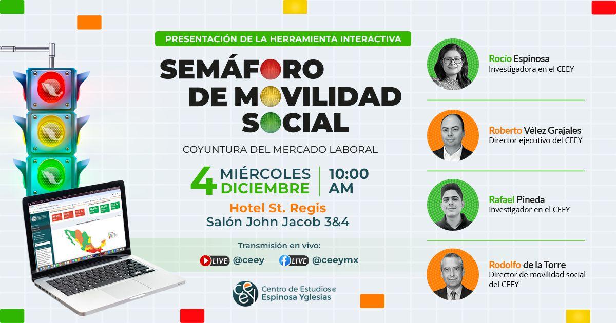 Lanzan el Semáforo de Movilidad Social en México: Una herramienta para analizar la pobreza laboral y la desigualdad