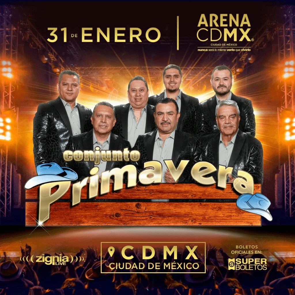 Noche inolvidable en la Arena CDMX: Conjunto primavera da un concierto lleno de emoción y nostalgia.